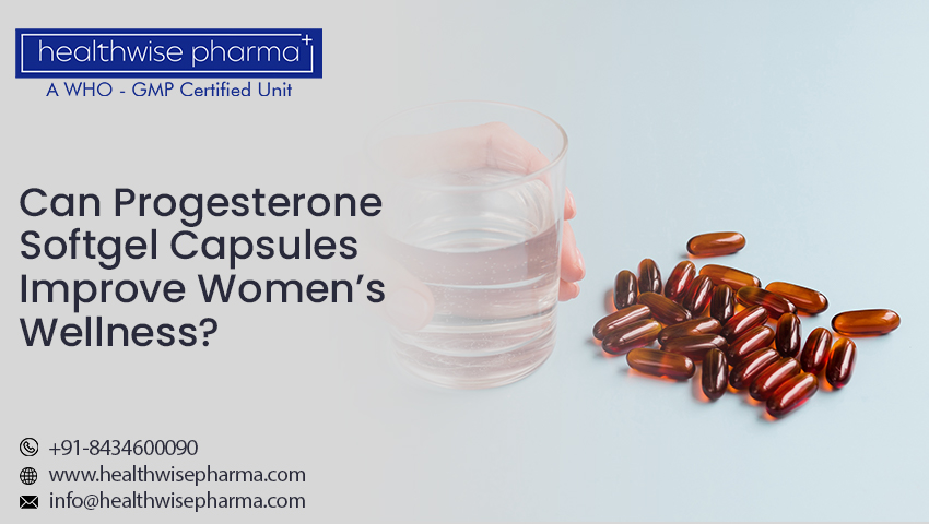Progesterone softgel capsules